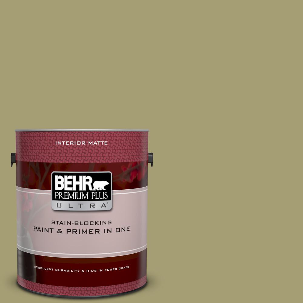 Behr Premium Plus Ultra 1 Gal Ppu9 04 Fresh Olive Matte Interior Behr Premium Plus Ultra 1 Gal Ppu9 04 Fresh Olive Matte Interior Paint And Primer In One