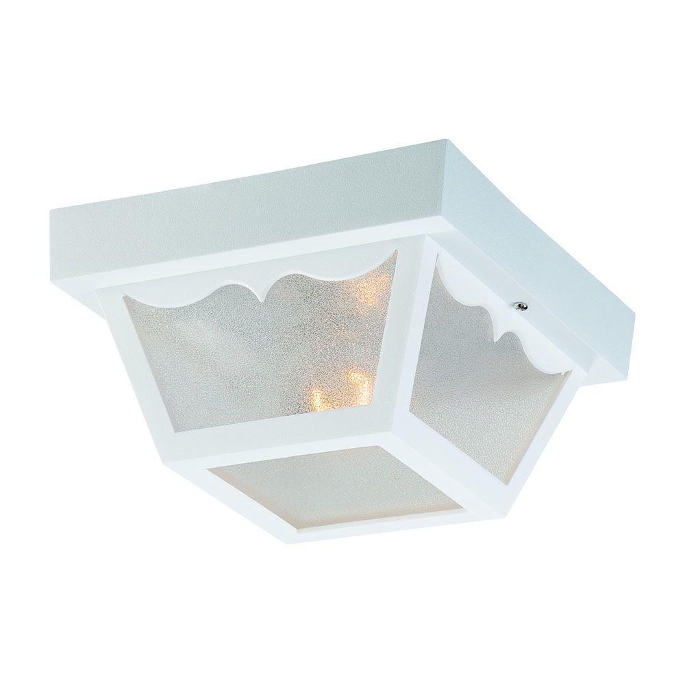 Lithonia Lighting Industrial 2Light White Outdoor Fluorescent Hanging