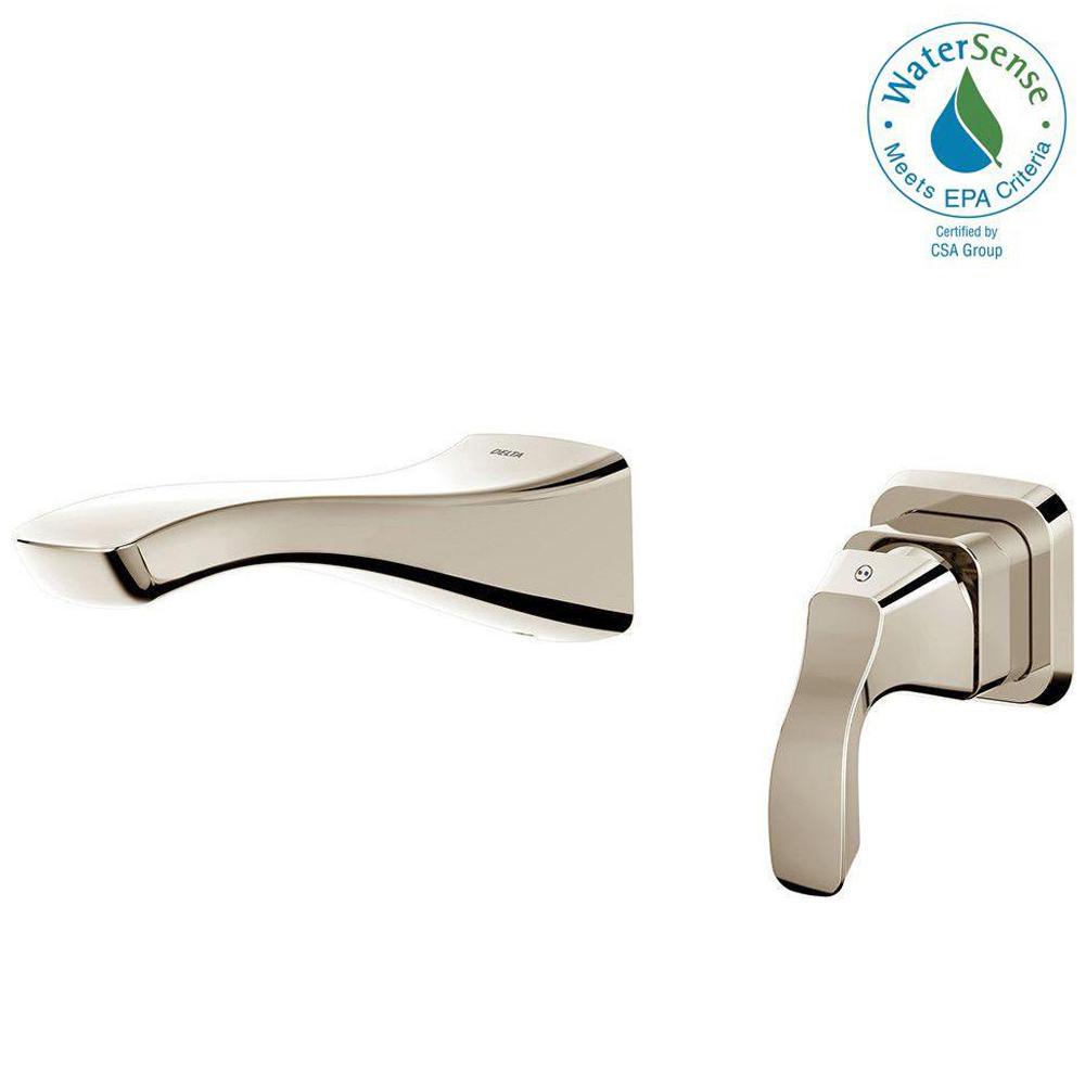 Delta Trinsic Single Handle Wall Mount Bathroom Faucet In Champagne Bronze 3559lf Czwl The 6361