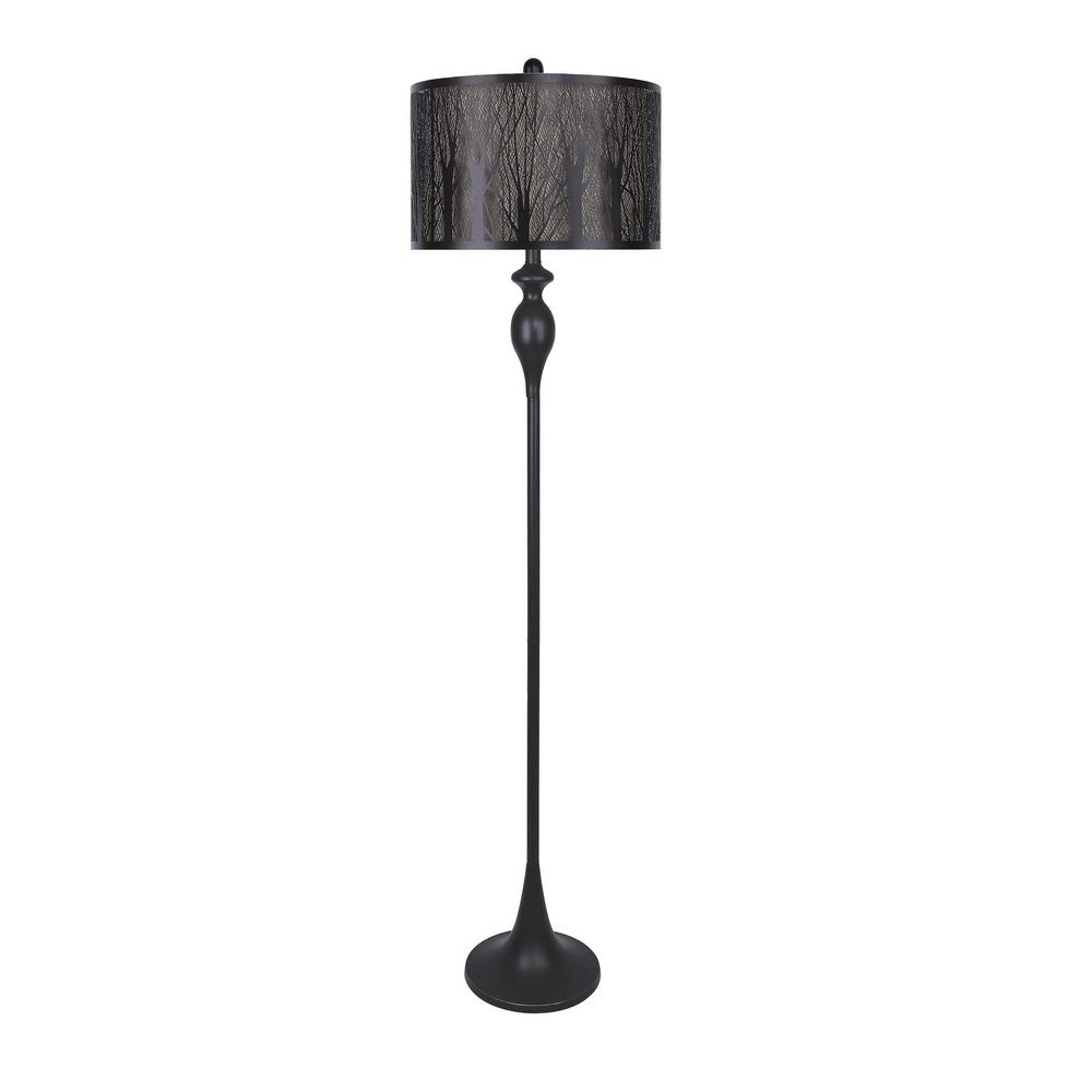 GRANDVIEW GALLERY 63 In Oil Rubbed Bronze Floor Lamp With Forest   Oil Rubbed Bronze Grandview Gallery Floor Lamps Sf90043bj 64 1000 