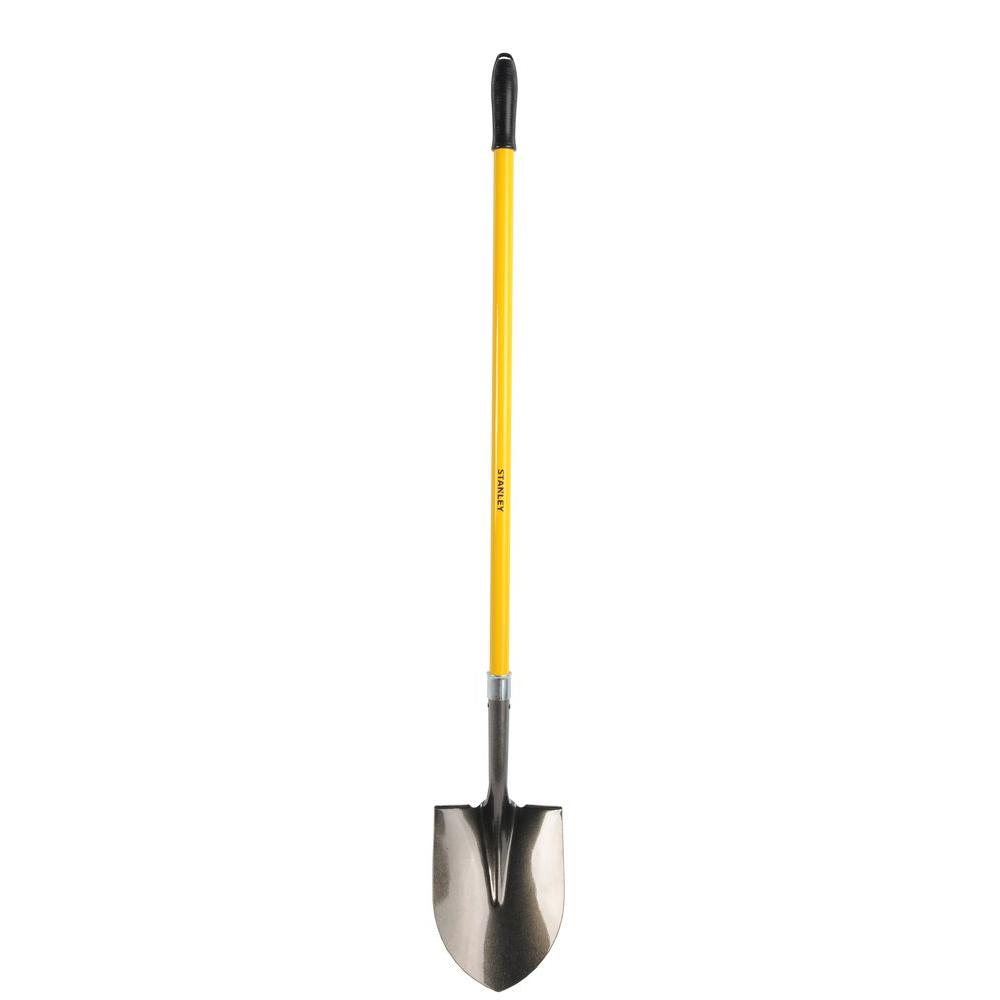 Stanley Fiberglass Handle Round Point ShovelBDS6498 The Home Depot