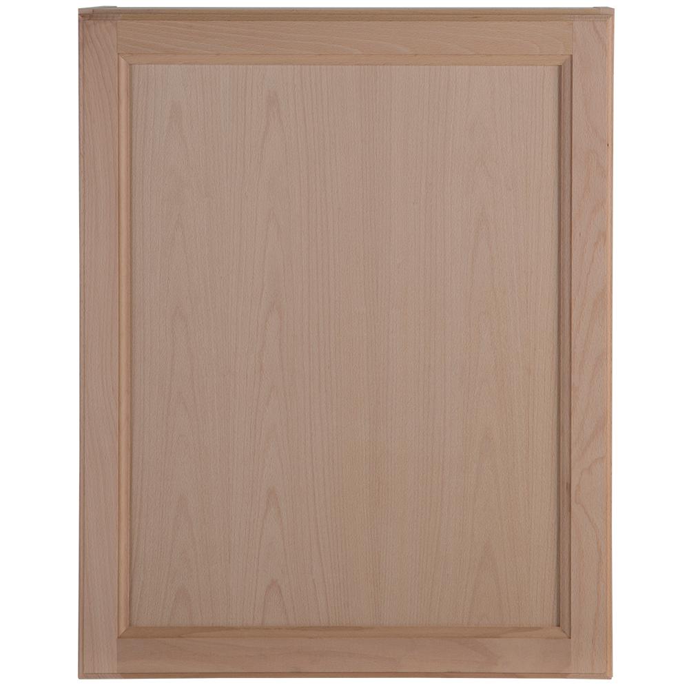 Hampton Bay Assembled 24x30x12 In Easthaven Wall Cabinet In Unfinished German Beech Eh2430w Gb