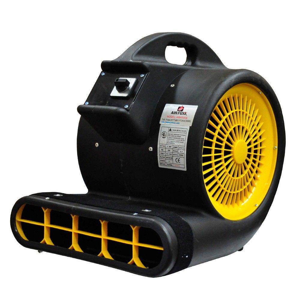 Air Foxx High Velocity 1 Hp 3 Speed 3 Position 4000 Cfm Air Mover Carpet Dryer Floor Dryer