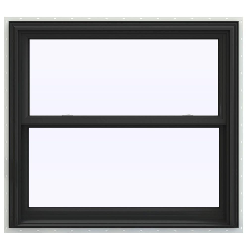 JELD-WEN 39.5 In. X 35.5 In. V-2500 Series Double Hung Vinyl Window ...