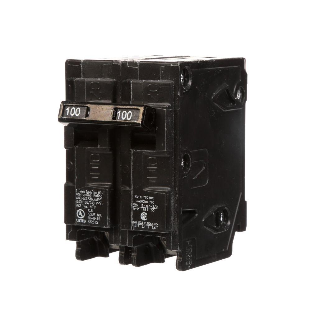 Murray 100 Amp Double-Pole Type MP Circuit Breaker-MP2100P ...