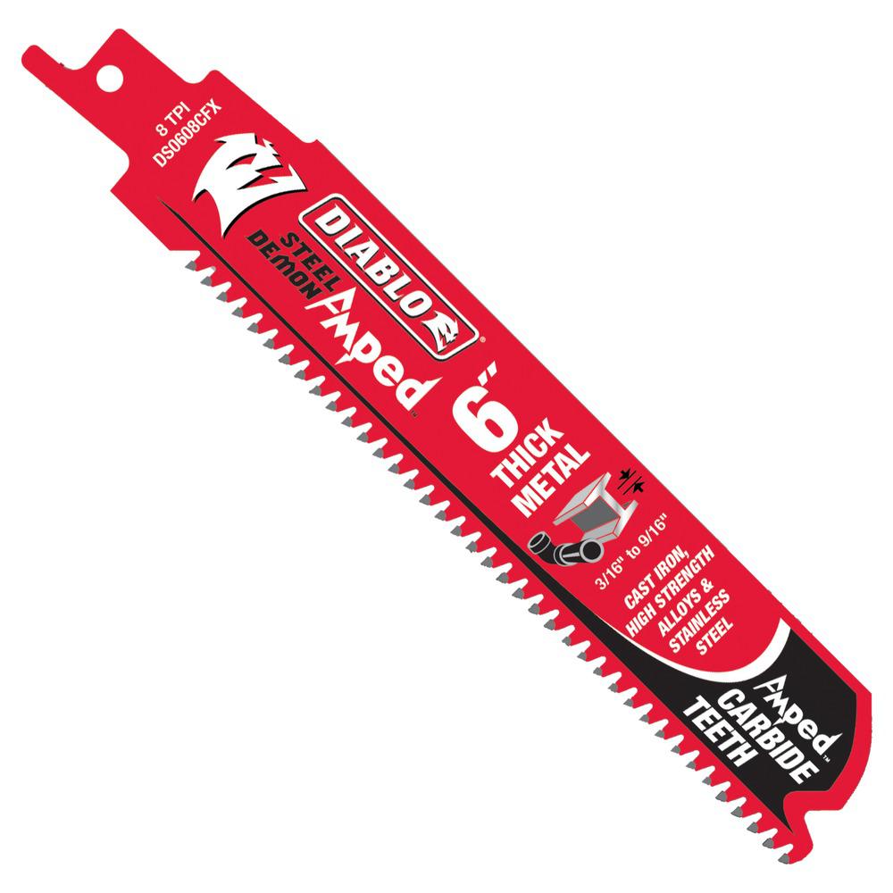 DIABLO 6 in. 8 TPI Steel Demon Amped Carbide Thick Metal Cutting