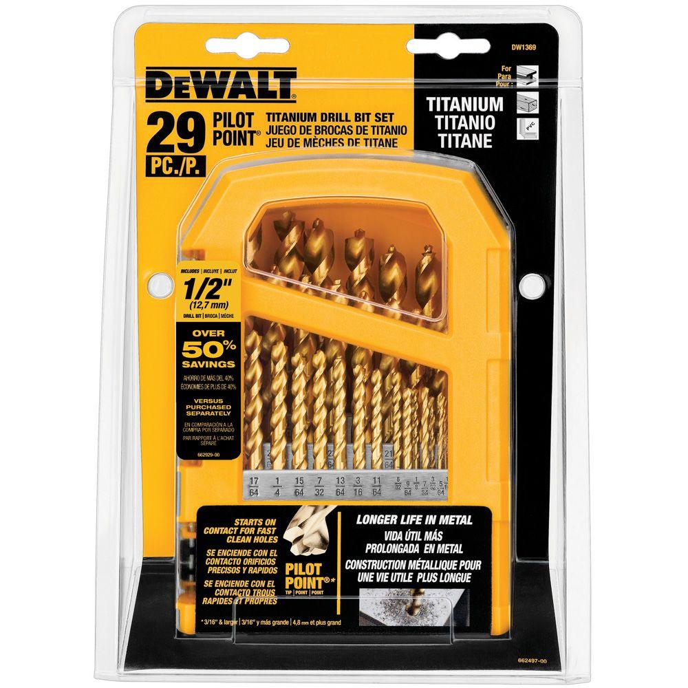 DEWALT 7/16 in. Black Oxide Split Point Drill Bit-DW1128 - The ...