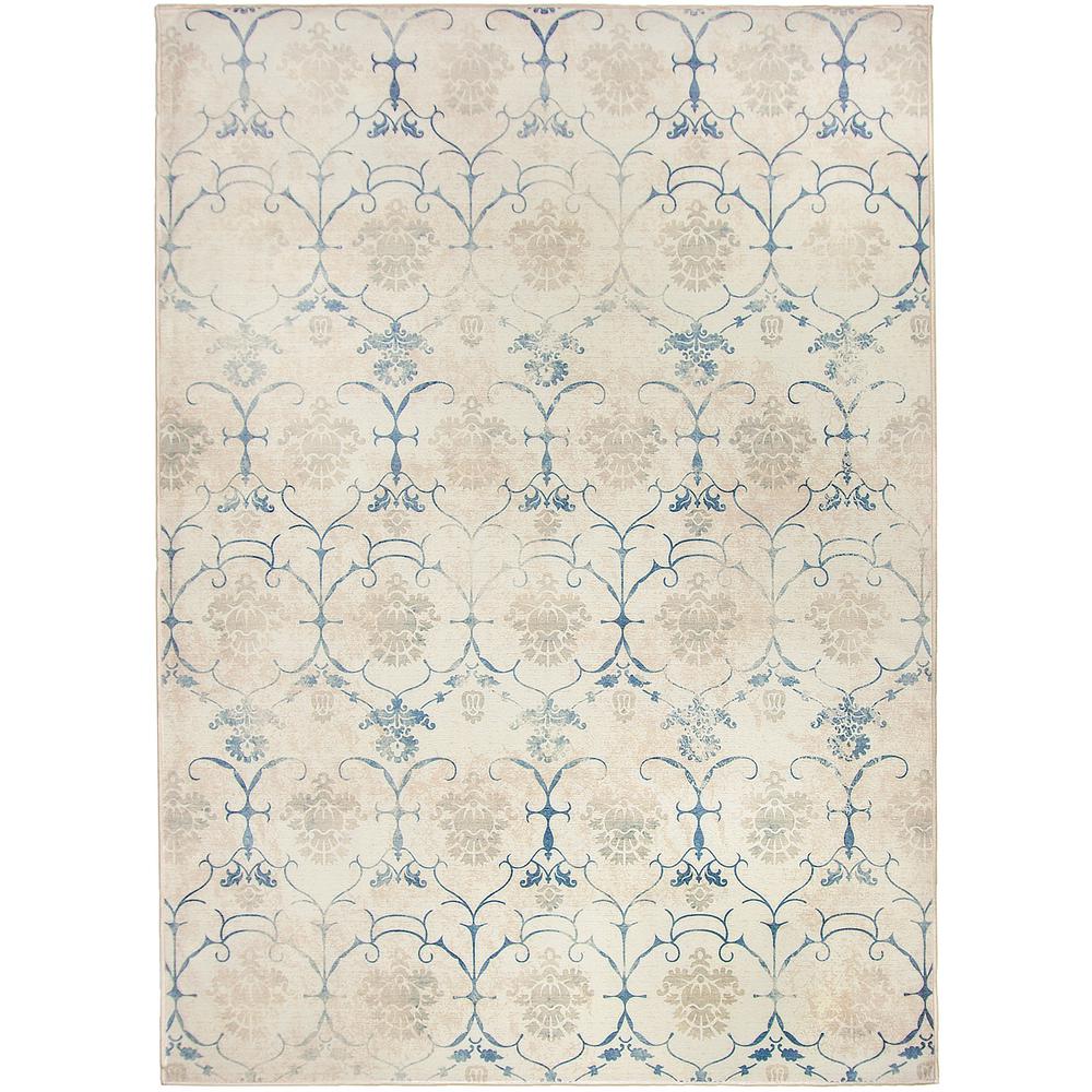 Ruggable Washable Leyla Creme Vintage 5 Ft X 7 Stain Resistant Area Rug