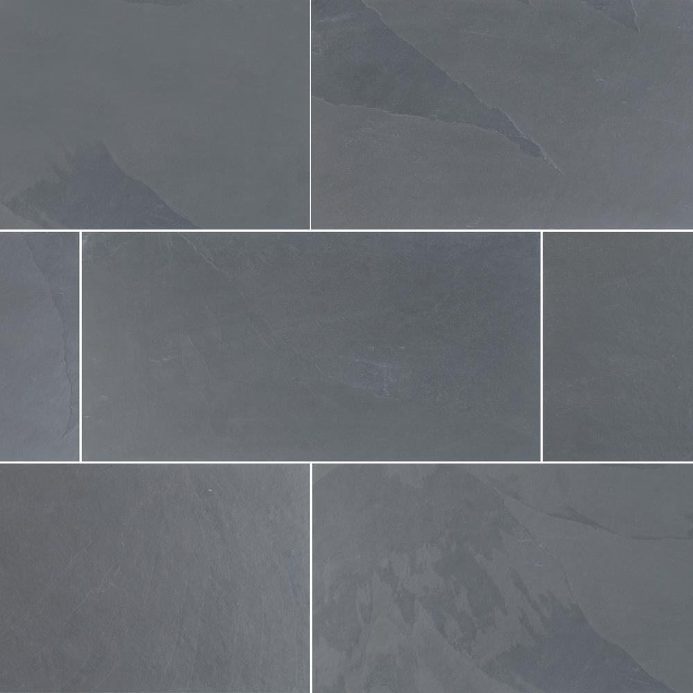 MSI Montauk Blue Ashlar Pattern Gauged Slate Floor and Wall Tile (5 ...
