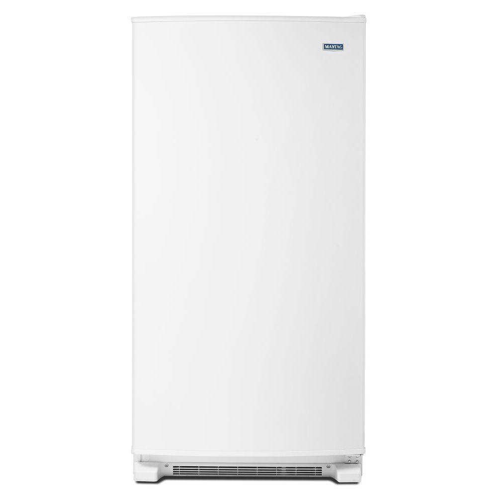 Maytag 17 7 Cu Ft Frost Free Upright Freezer In White Mzf34x18fw