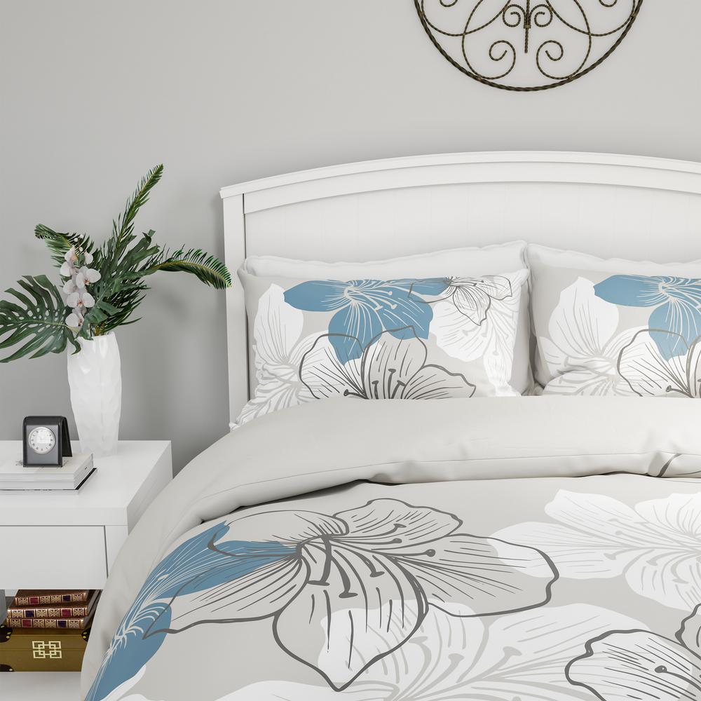 Lavish Home 3 Piece Enchanted Floral Design King Hypoallergenic