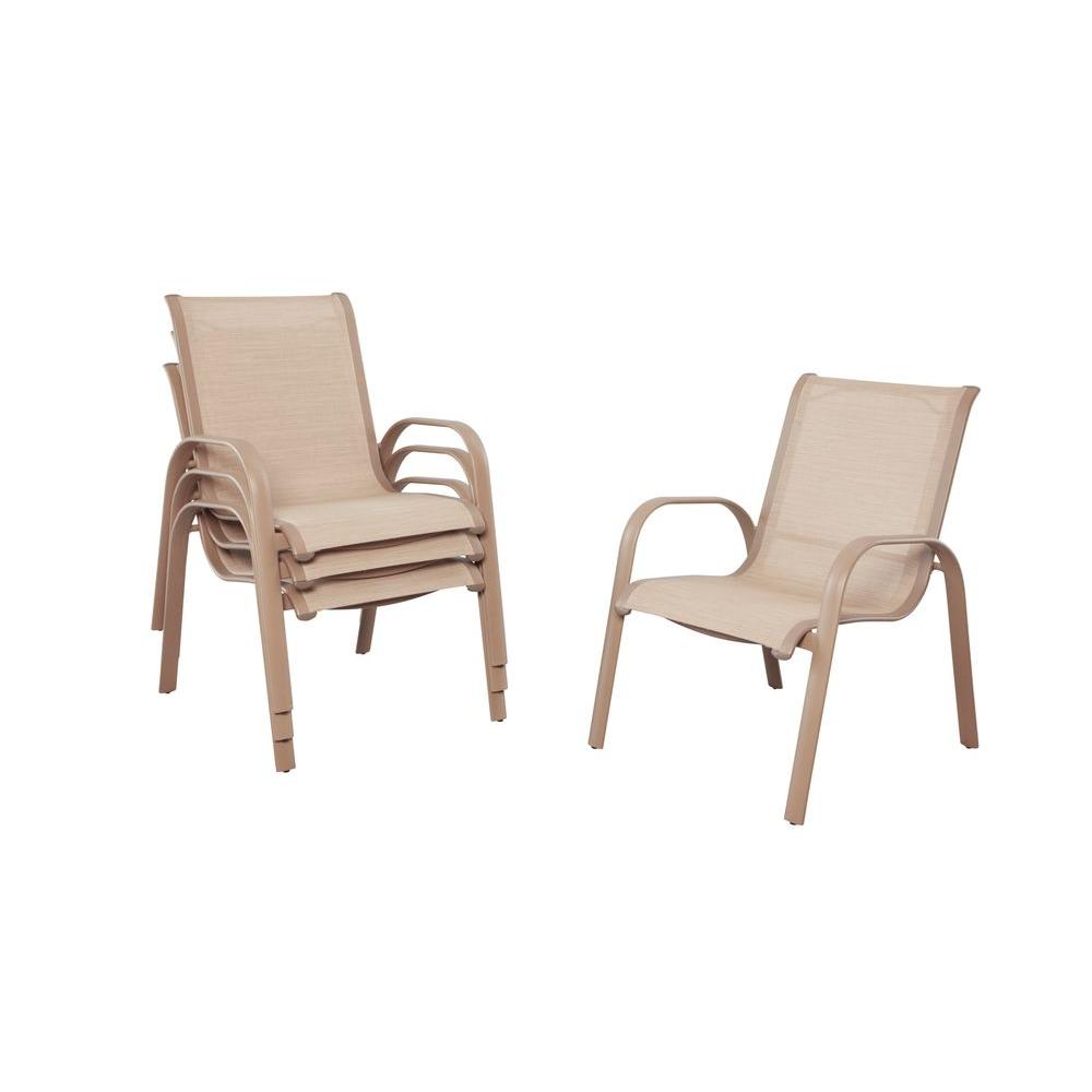 Hampton Bay Westin Commercial, Contract Grade Sling Patio Dining Chairs (4-Pack)