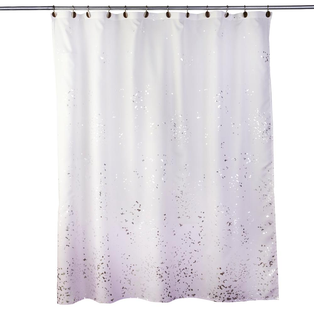 purple shower curtain liner