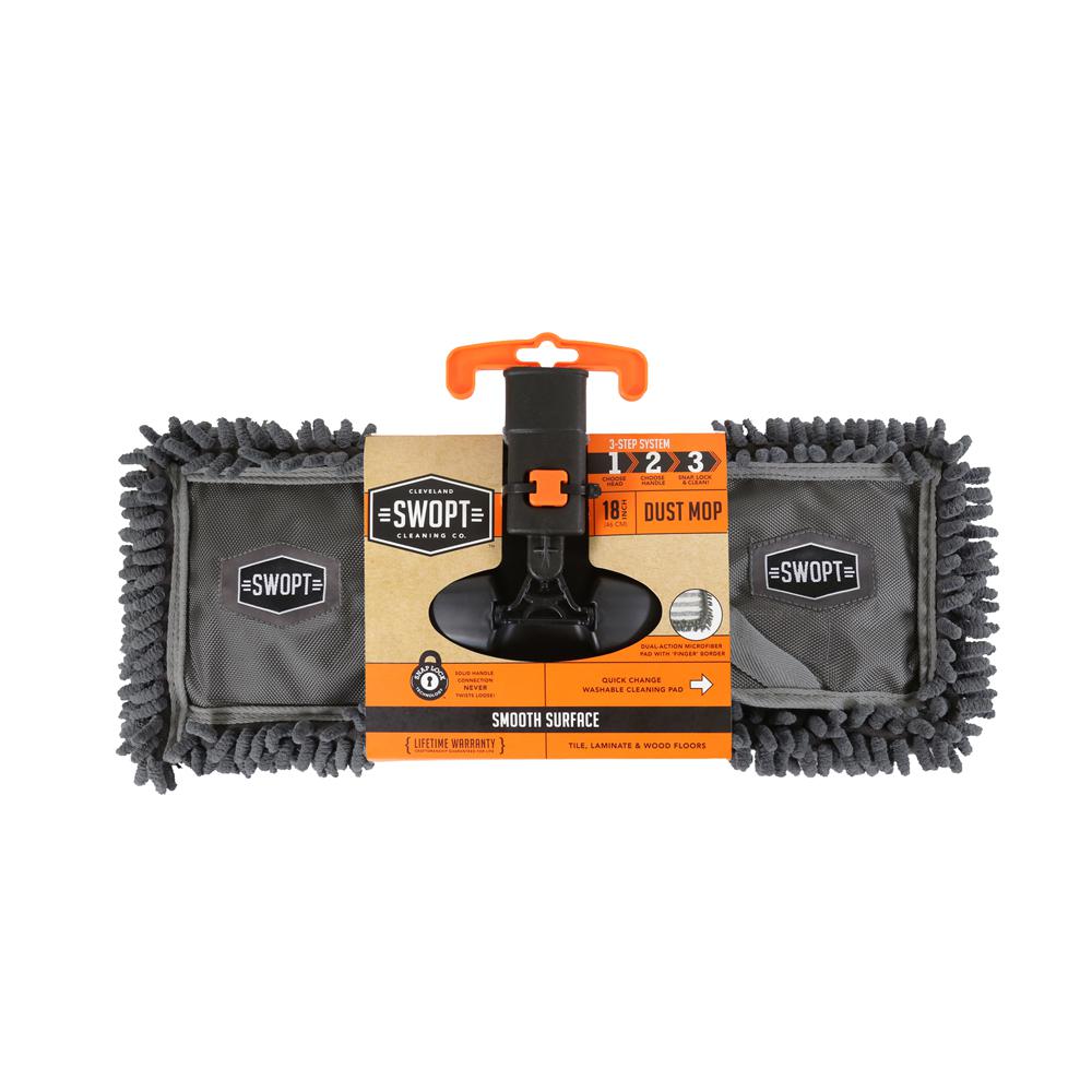 SWOPT Head Only 18 in Smooth Surface Microfiber Dust Mop