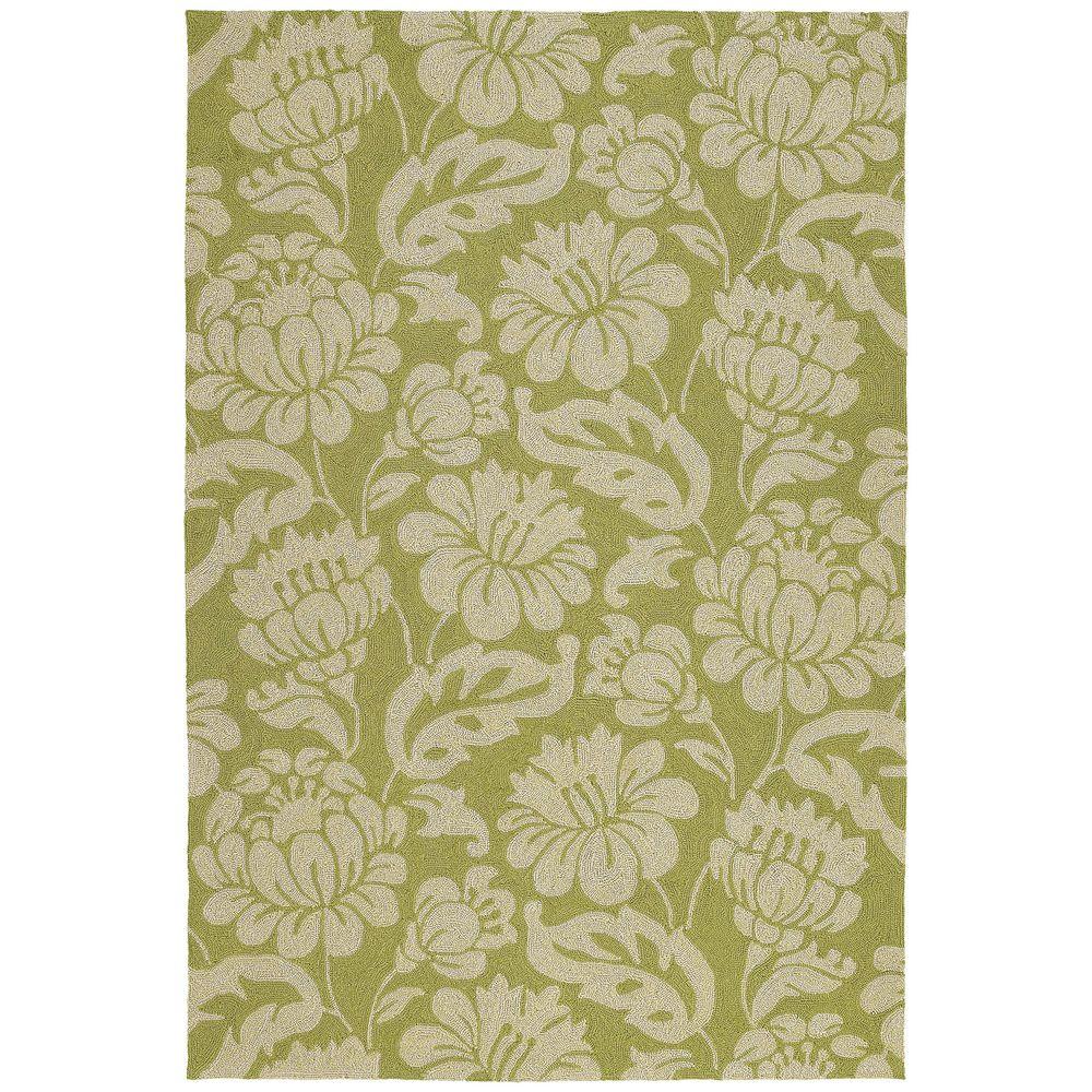 Kaleen Habitat Sea Spray Mocha 4 ft. x 6 ft. Indoor/Outdoor Area Rug
