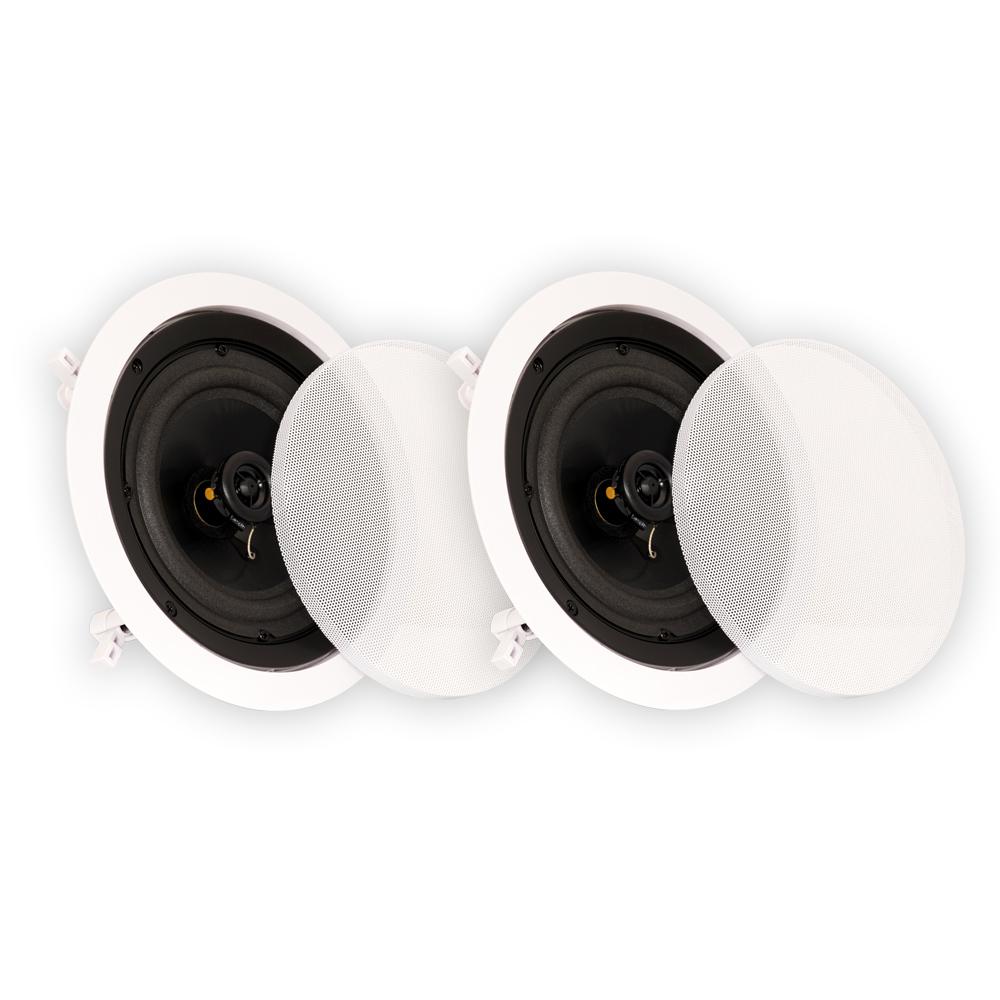 In Ceiling Speakers Home Audio The Depot In Ceiling 6 5 Speakers Home Theater Surround Sound Pair