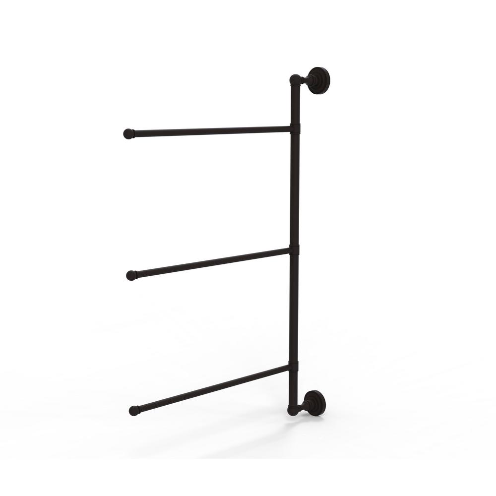 Allied Brass Dottingham Collection 3 Swing Arm Vertical 20 In Towel Bar In Oil Rubbed Bronze