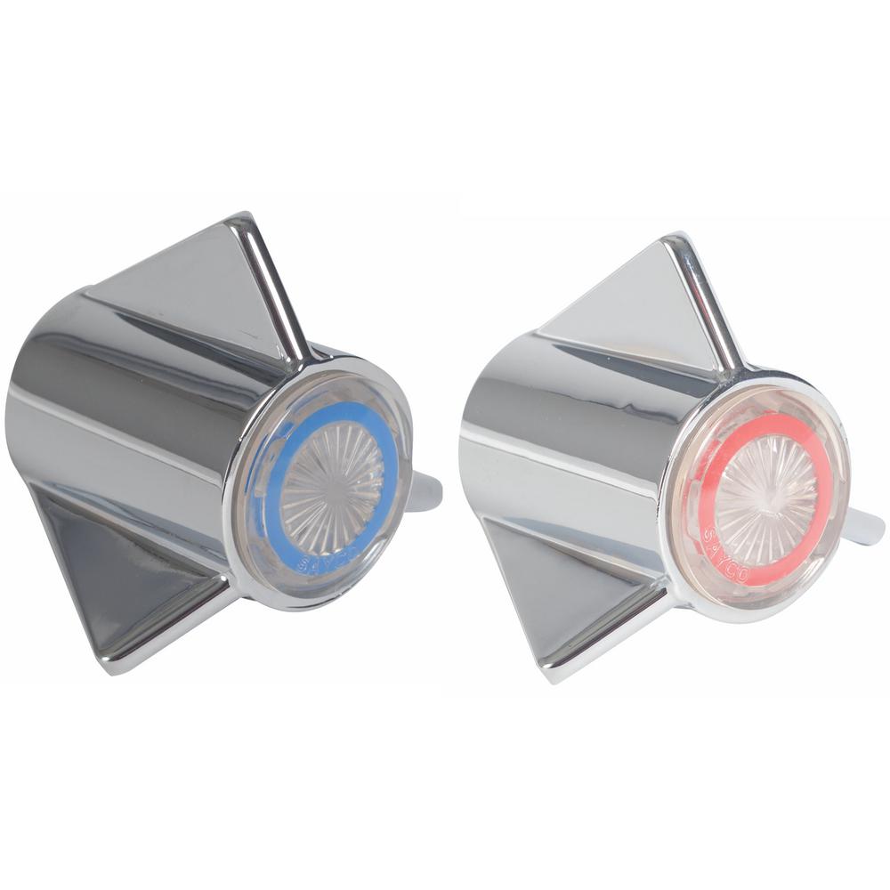 Sayco Large Size Canopy Style Faucet Handles (Hot and Cold Pair)