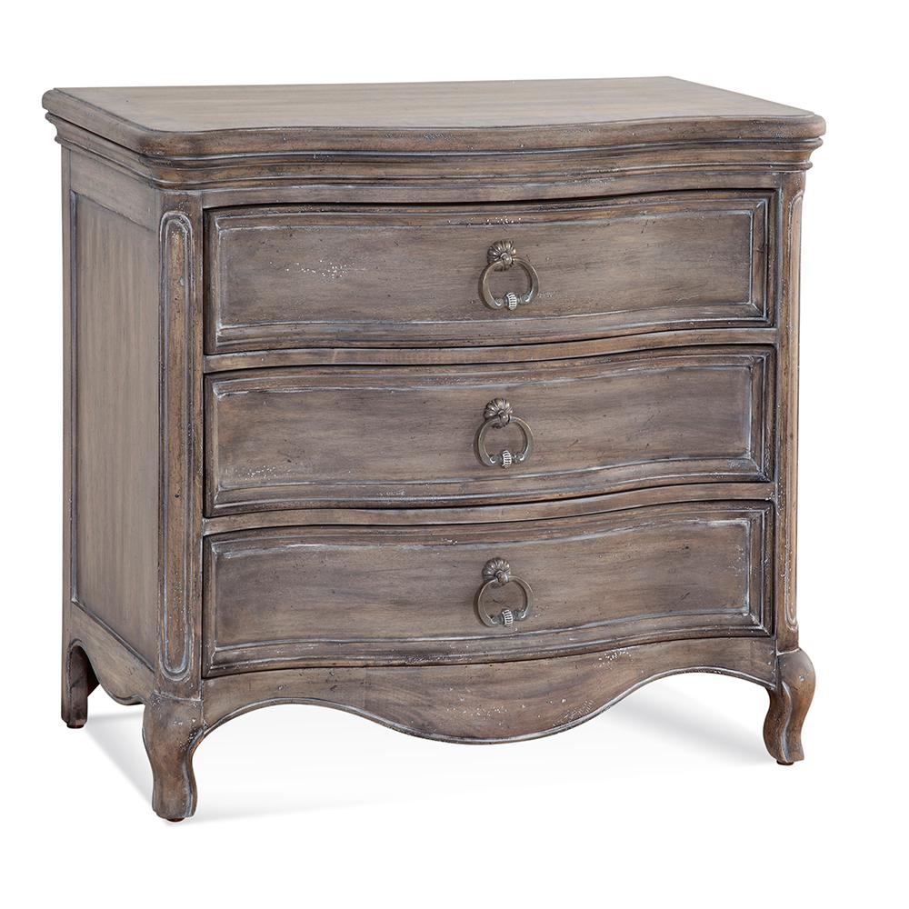 American Woodcrafters Genoa 3 Drawer Large Grey Nightstand 1575 430 The Home Depot