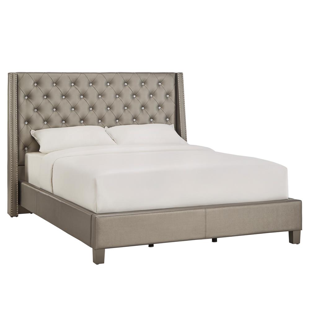 HomeSullivan Venus Silver Metallic King Standard Bed-40E300BK-1SGPUB ...