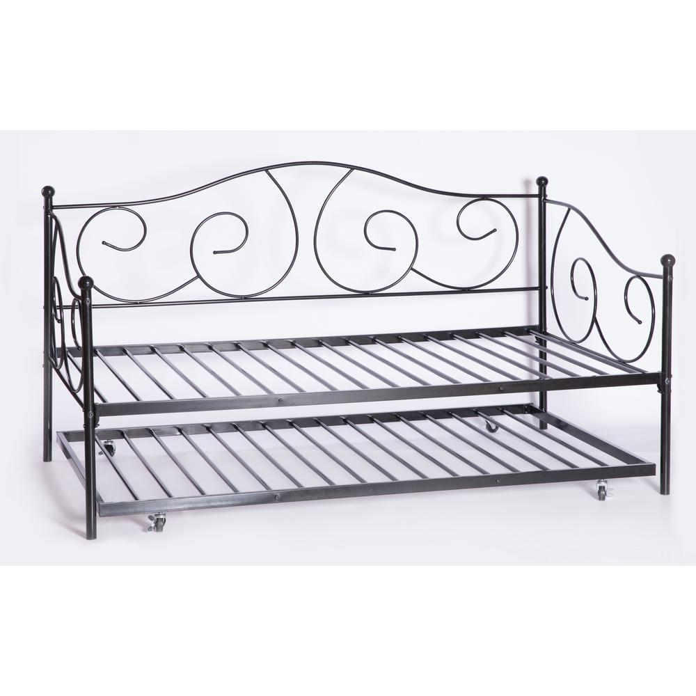 twin xl daybed frame with pop up twin trundle