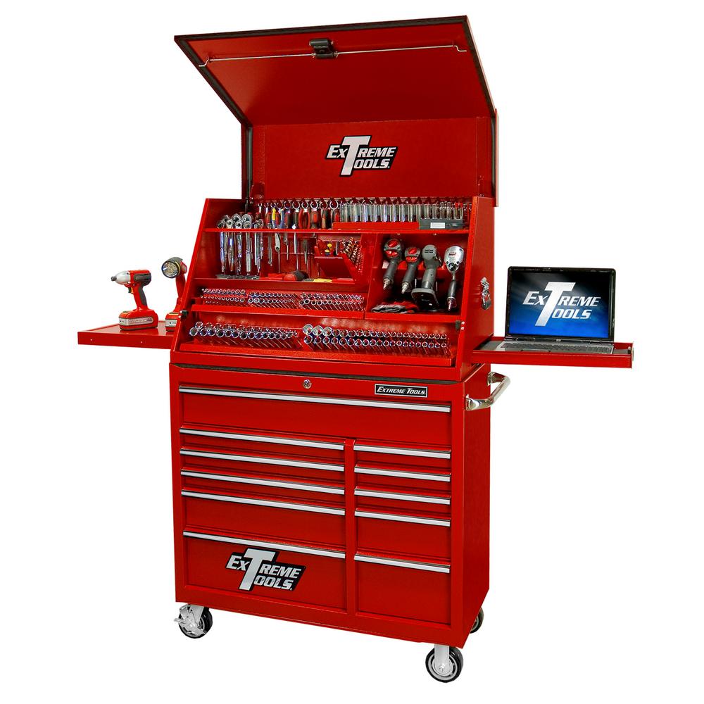Extreme Tools 41 In Deluxe Portable Workstation 11 Drawer Tool
