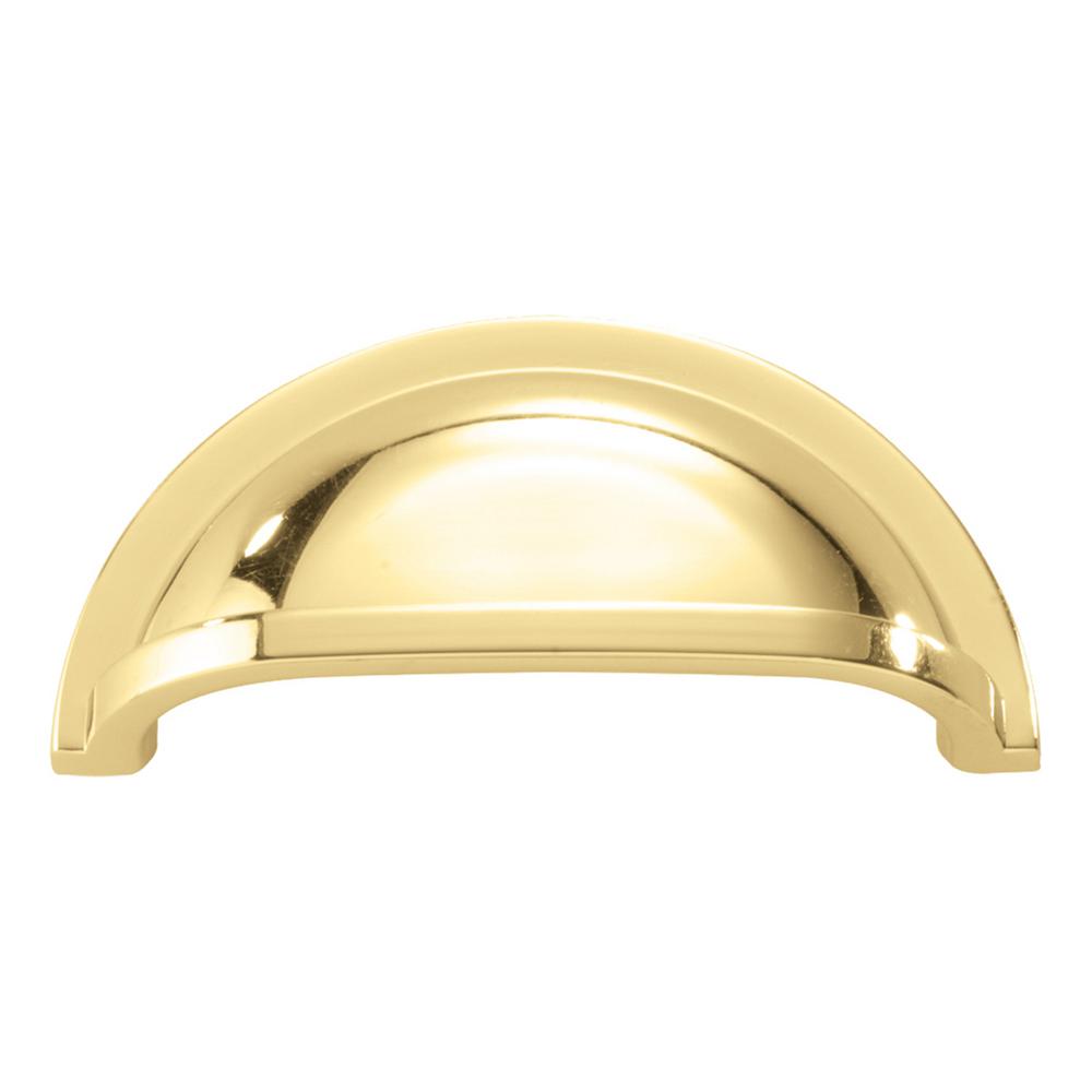 Richelieu Hardware 3 In 76 Mm Center To Center Brass Traditional Cup Pull Bp30388130 The Home Depot