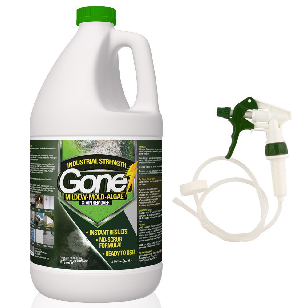 Liquid Mold Mildew Removers Cleaning Supplies The Home Depot 1 Gal Mold And Mildew Stain Remover