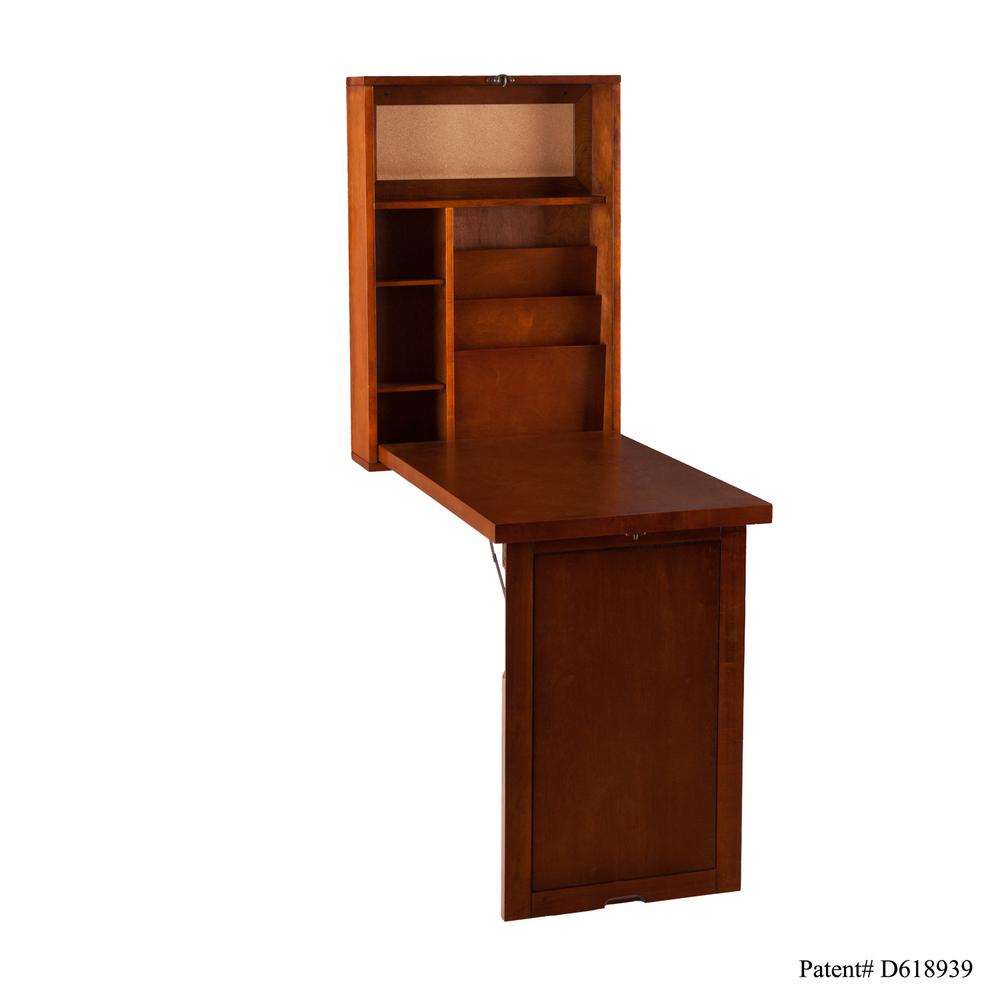 Southern Enterprises Walnut Desk Ho9290t The Home Depot