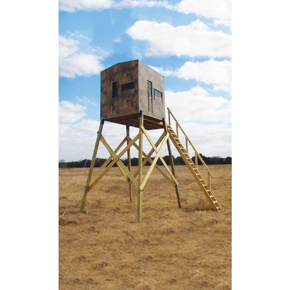 Elevators 4 in x 4 in Double Angle Brackets 4 Set Platforms Deer Stands
