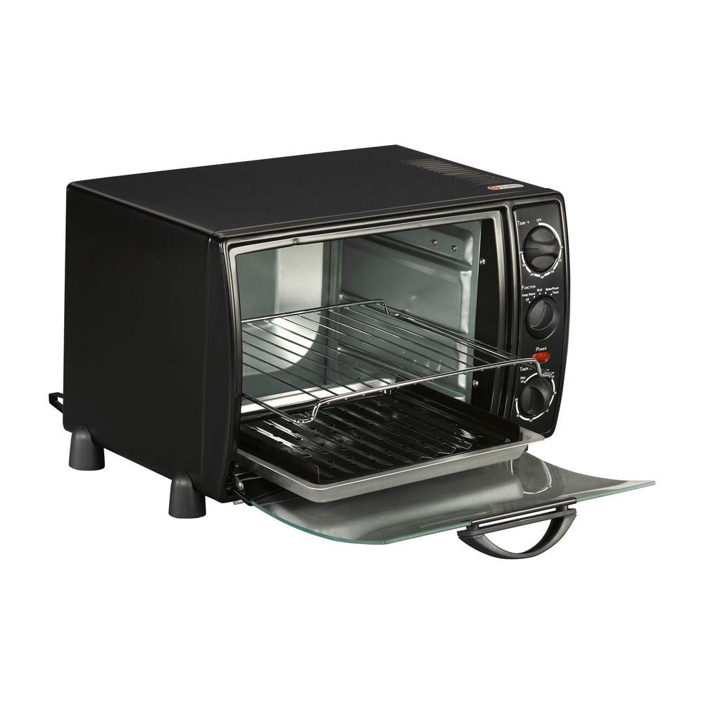 Stainless Steel Countertop Toaster Oven Rosewill RHTO-19001 6-Slice Convection Toaster Oven with Timer /& Temperature Settings Broil Rack 19-Liter Large Capacity Fits 12-Inch Pizza Baking Pan