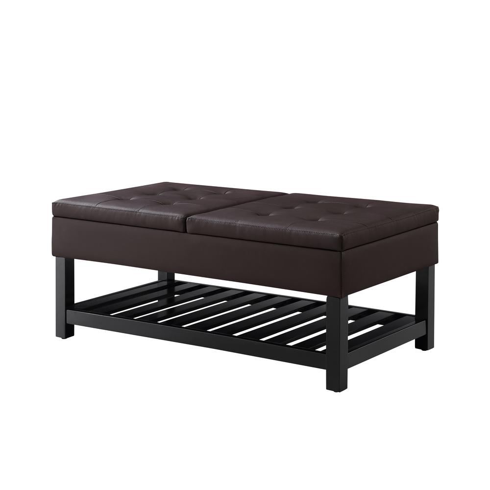 Lifestyle Solutions Milaan Dark Brown Coffee Table with Storage was $328.8 now $163.32 (50.0% off)