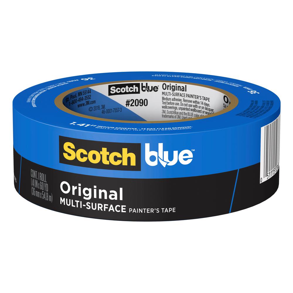Wall Safe Blue Painters Tape Limited EDITITION Tape Floor No Rip or Residue Car 2 Marker 6 Pack 14 Day Removable Tool Floor Safe- Artist Packing Paint Tape for Tiles