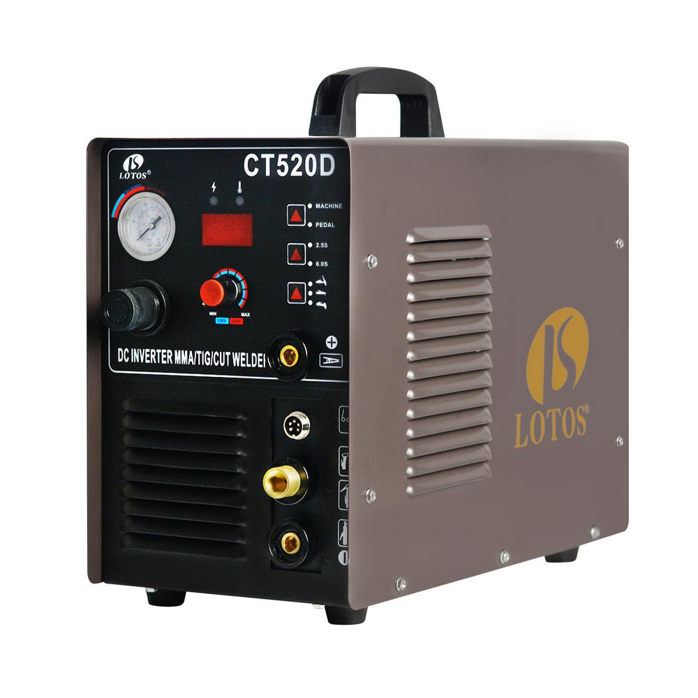 Lotos 50 Amp Plasma Cutter, 200 Amp TIG/Stick Welder 3-in-1 Combo