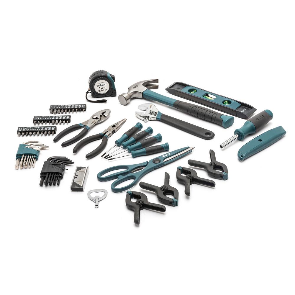 Anvil Homeowners Tool Set 76 Piece A76hos The Home Depot Anvil Homeowners Tool Set 76 Piece