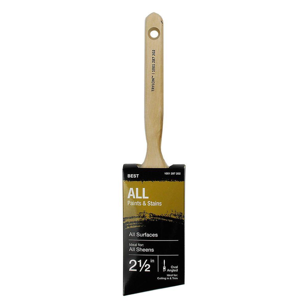 2.5 in. Trylon Oval Angle Sash BrushHD 3325 N The Home Depot