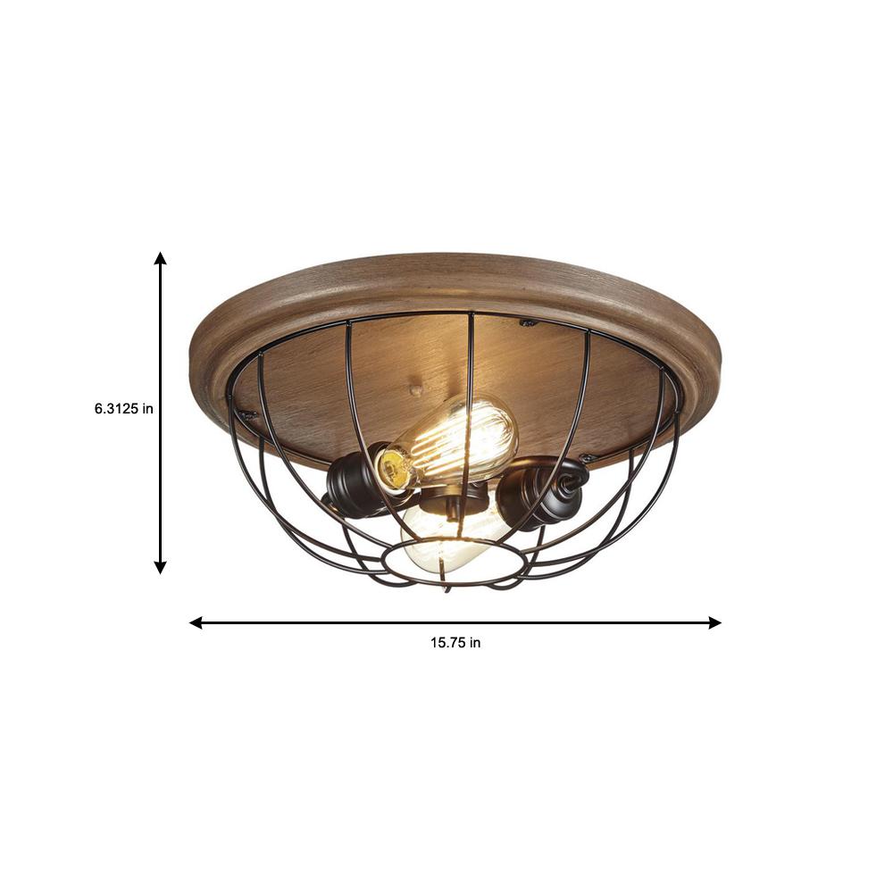 Home Decorators Collection 15 75 In 2 Light Vintage Bronze