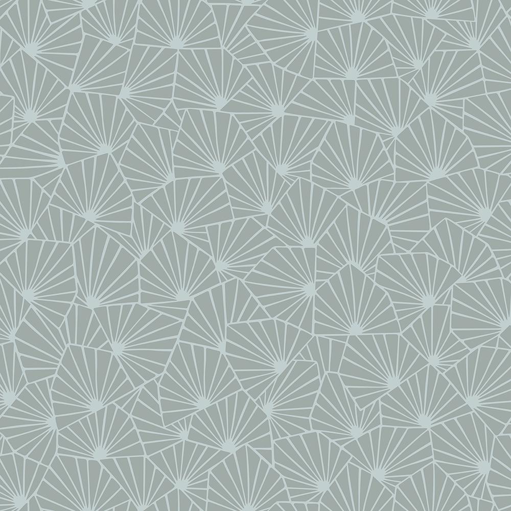 8 in. x 10 in. blomma sage geometric wallpaper sample-wv1465sam