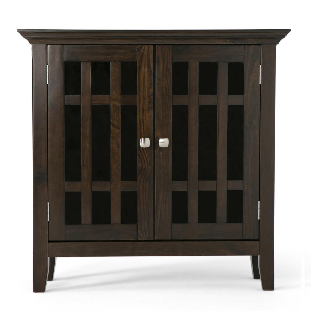 Brooklyn Max Hampton Solid Wood 32 Inch Wide Rustic Low Storage Max Hampton Solid Wood 32 Inch Wide