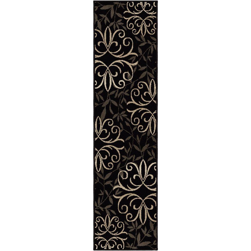 Orian Rugs Fergie Jet Black 2 Ft X 7 Indoor Runner Rug 270808 Orian Rugs Fergie Jet Black 2 Ft X 7 Indoor Runner Rug
