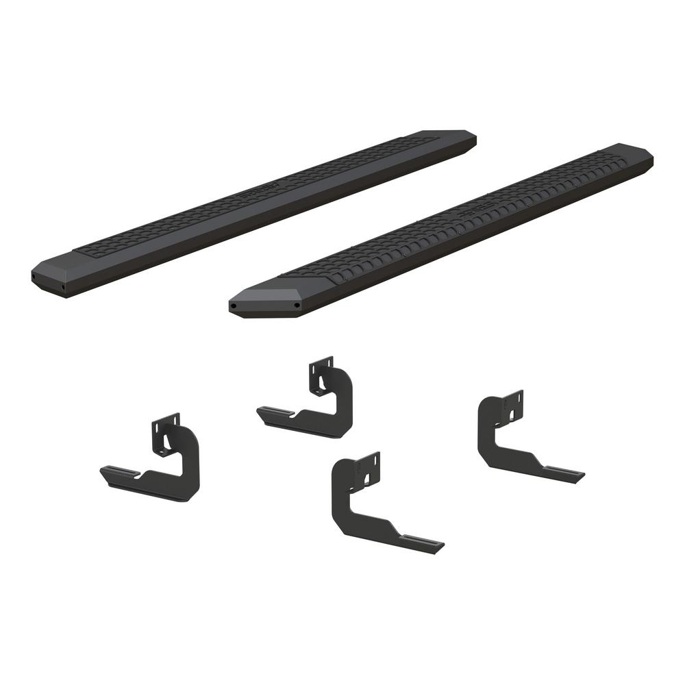 Aries AdvantEDGE Black Aluminum 85Inch Truck Running Boards, Select