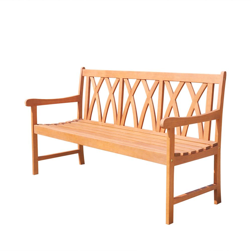 Vifah Malibu 5 Ft Patio Bench V1635 The Home Depot