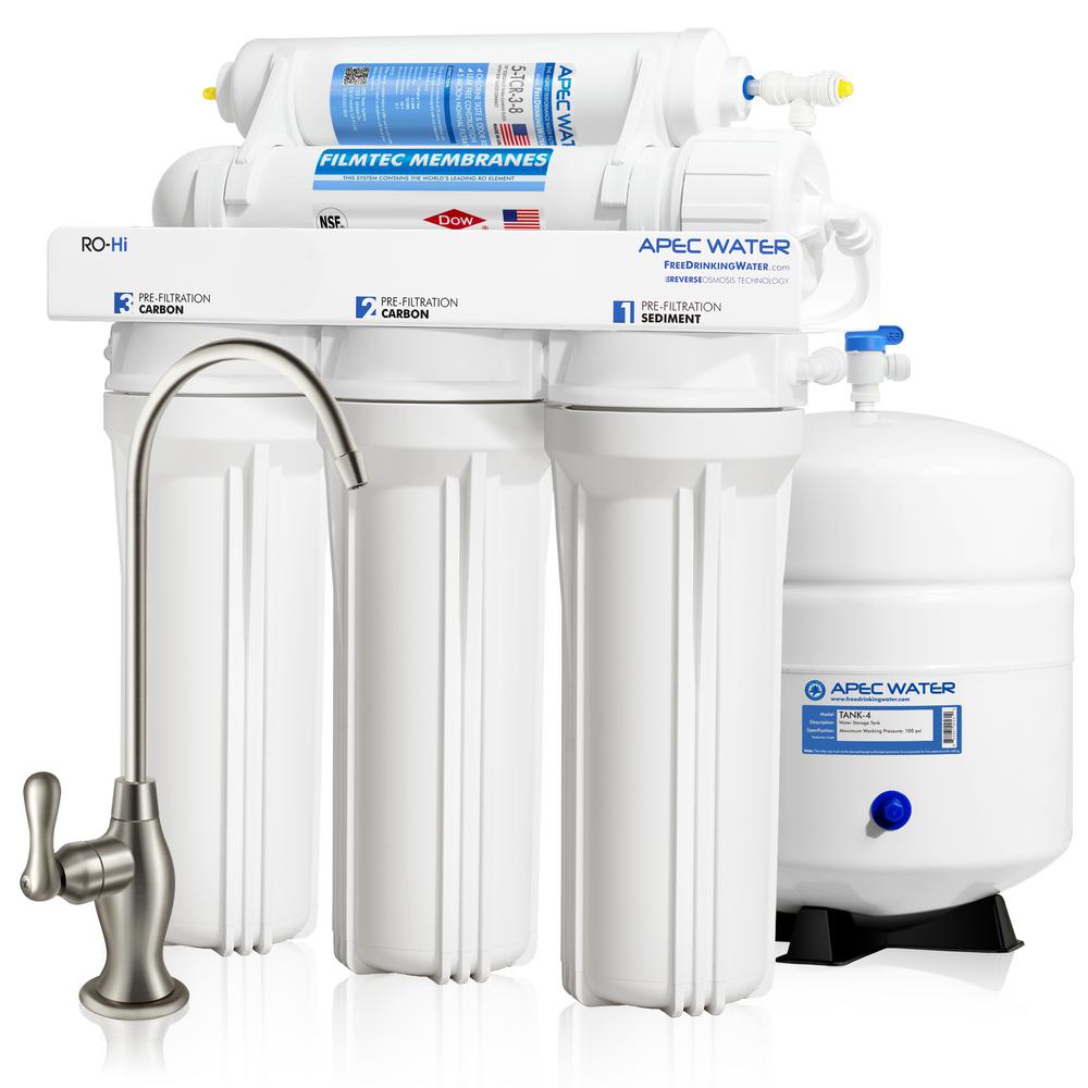 Apec Water Systems Ultimate Premium Quality Fast Flow 90 Gpd Under Sink Reverse Osmosis Drinking Water Filter System