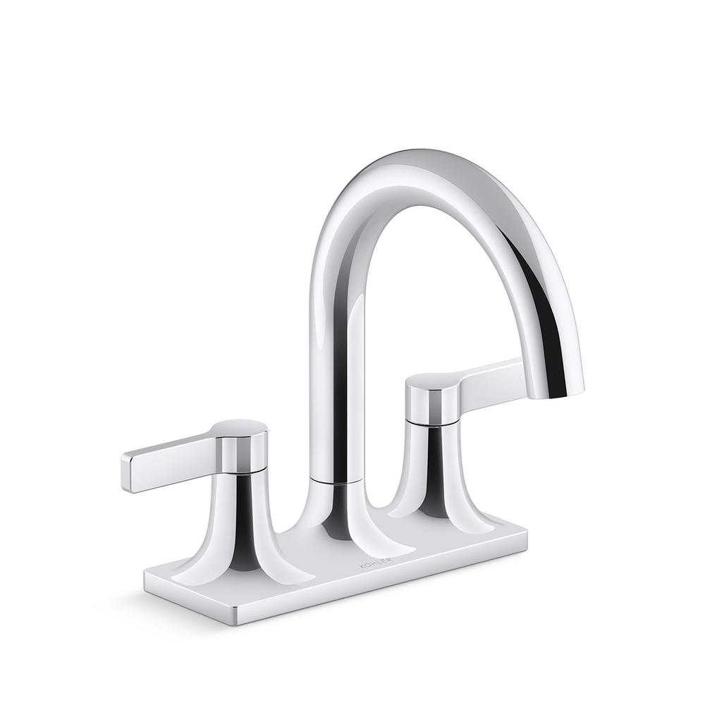 KOHLER Venza 4 in. Centerset 2-Handle Bathroom Faucet in ...