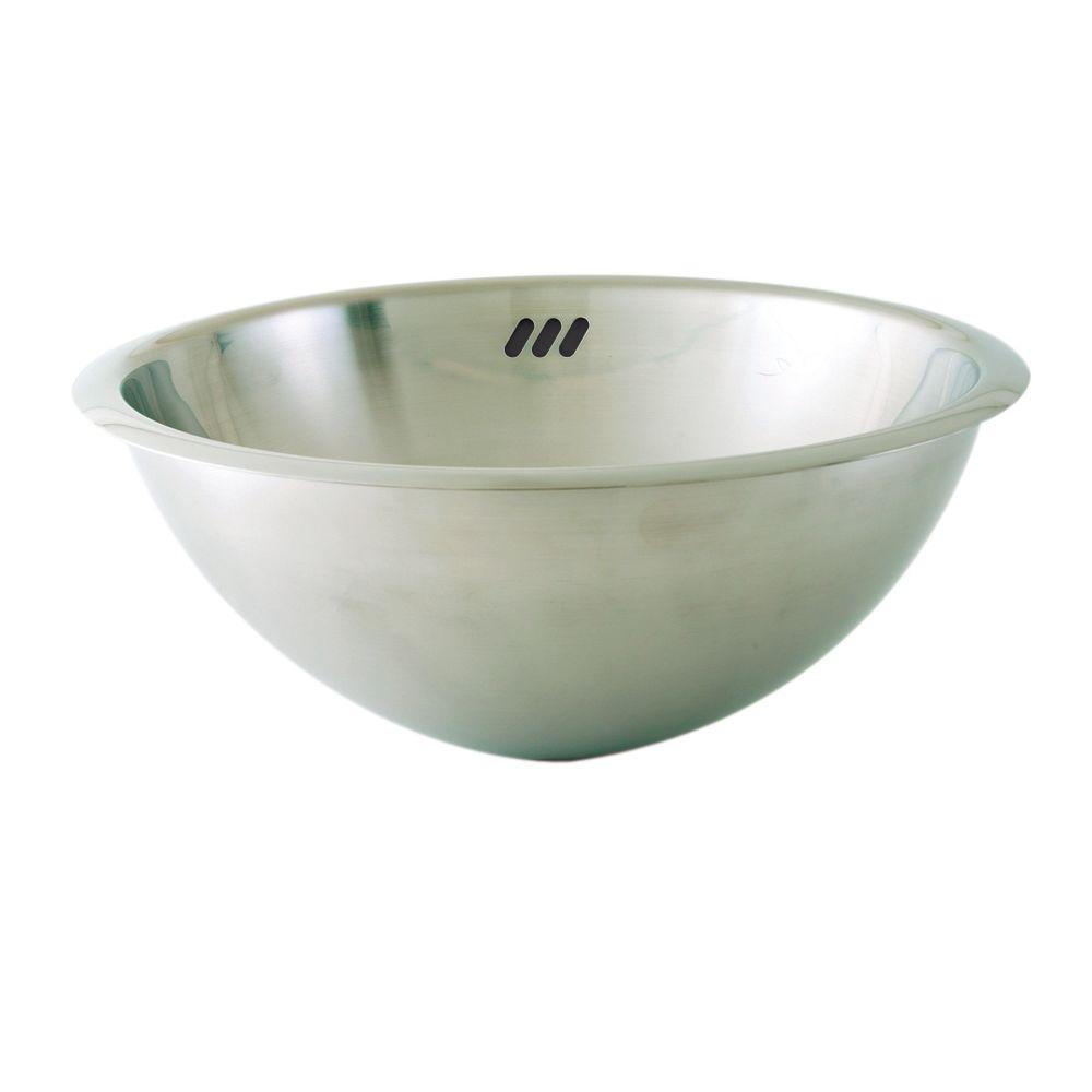 DECOLAV Simply Stainless Drop-In Bathroom Sink in Brushed Stainless Steel