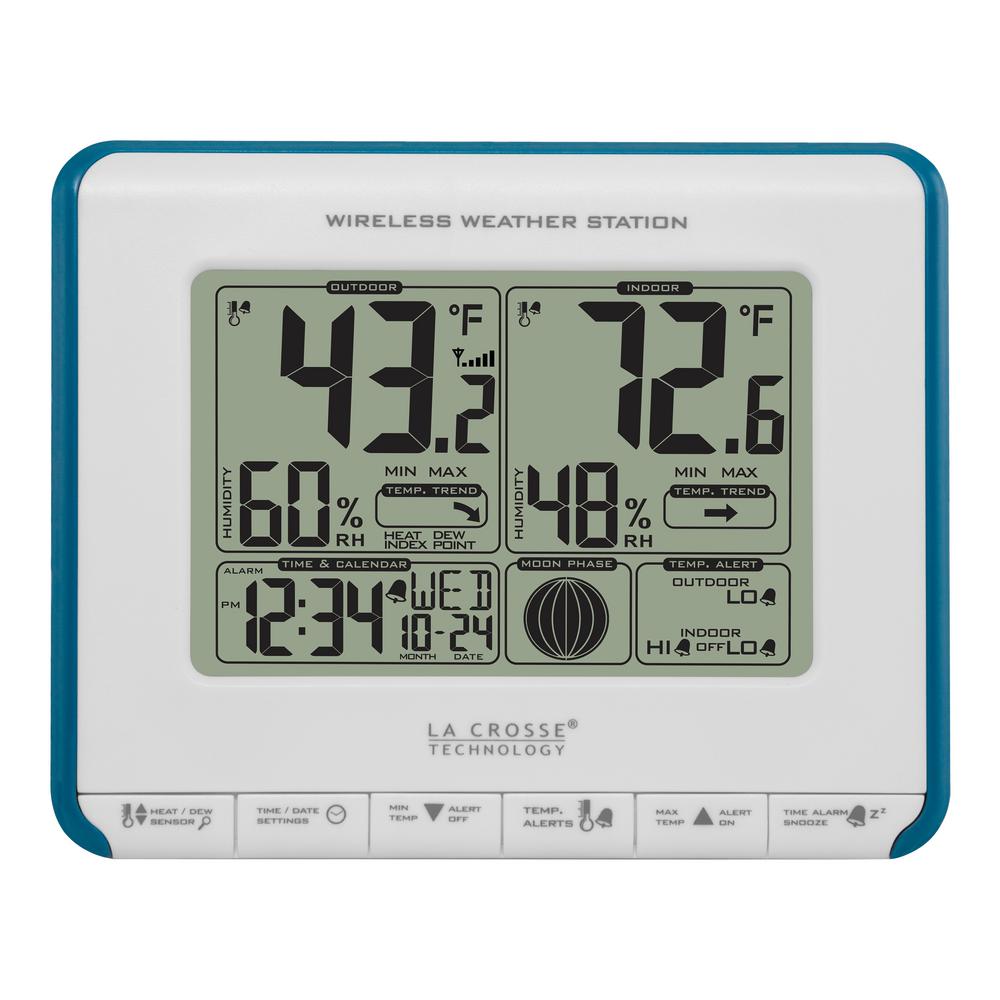 La Crosse Technology Wireless Weather Station with Heat Index and Dew Point3081711BL The
