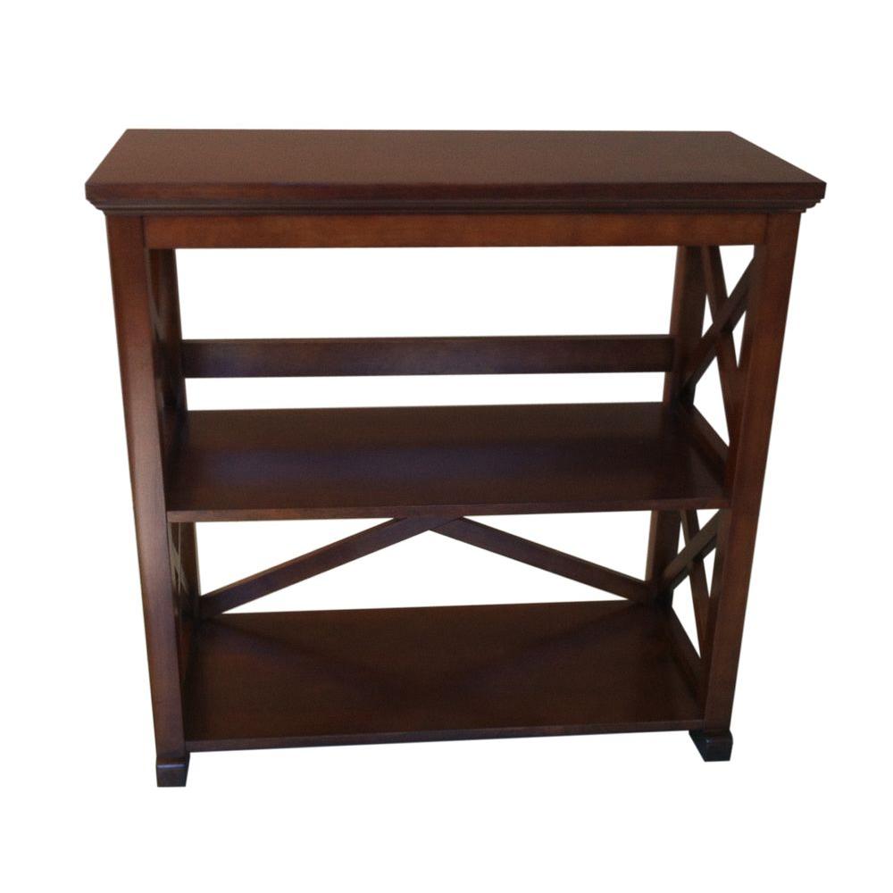 Home Decorators Collection Brexley 2 Shelf Bookcase In Warm Chestnut Home Decorators Collection Brexley 2 Shelf Bookcase In Warm Chestnut