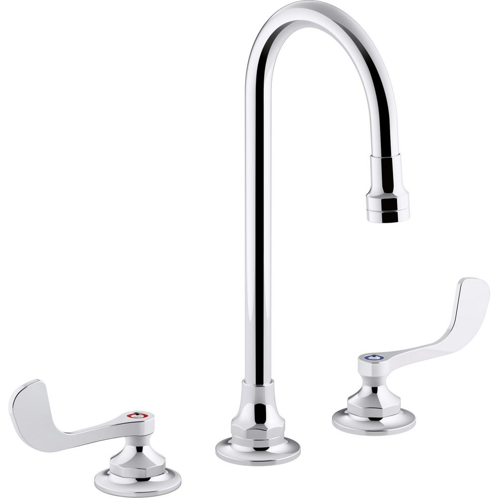 Kohler Triton Bowe 0 5 Gpm 8 In Widespread 2 Handle Bathroom Faucet With Laminar Flow Polished Chrome