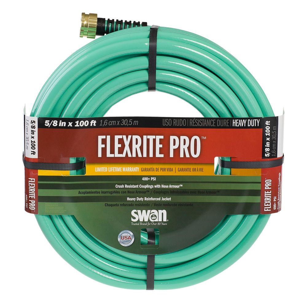 Garden Hoses Watering Irrigation The Home Depot Flexrite Pro Heavy Duty 5 8 In Dia X 100 Ft Water Hose