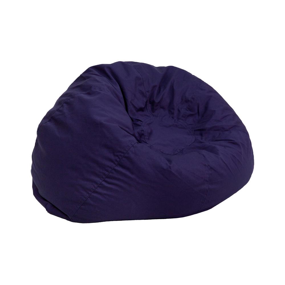 Flash Furniture Small Solid Navy Blue Kids Bean Bag Chair